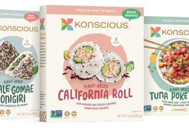 Konscious unveils plant-based frozen sushi rolls, poke bowls