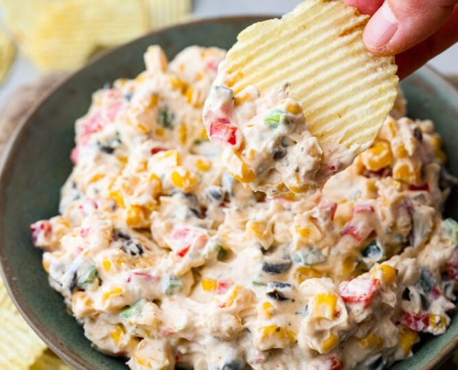 Loaded Creamy Ranch Dip (Poolside Dip)