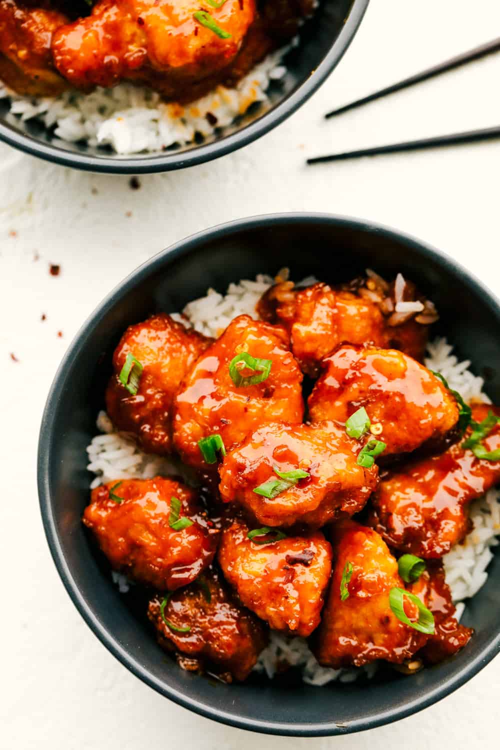 Sweet and Spicy perfect homemade Firecracker Chicken.