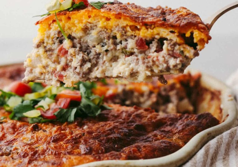 Impossible Cheeseburger Pie