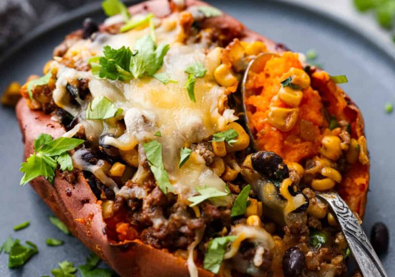 Mexican Stuffed Sweet Potatoes