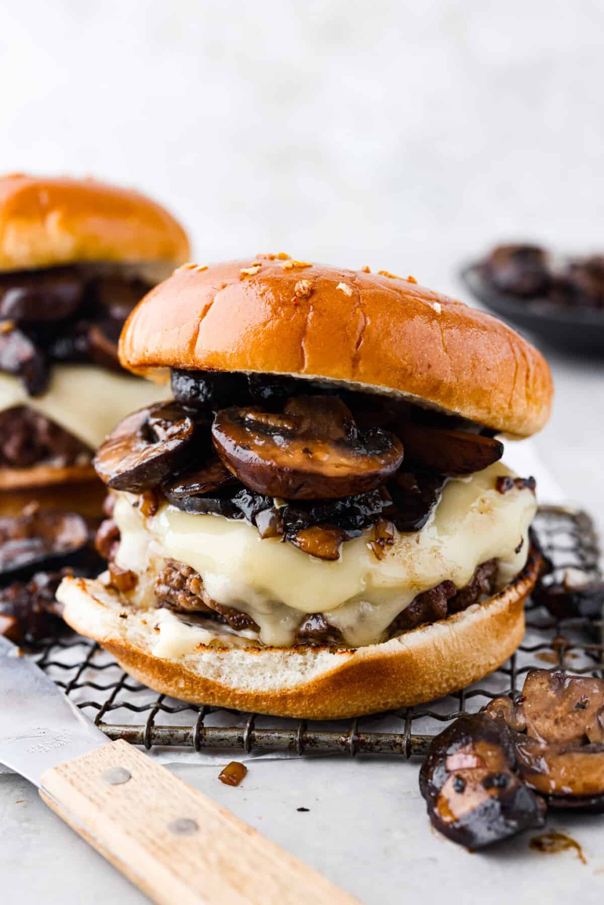 Mushroom Swiss Burger