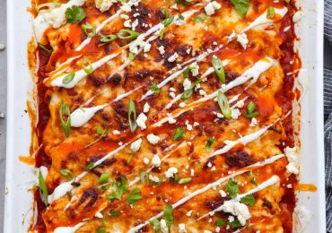 Buffalo Chicken Enchiladas