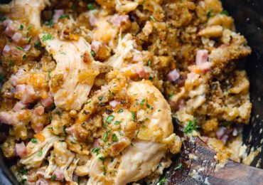 Slow Cooker Chicken Cordon Bleu