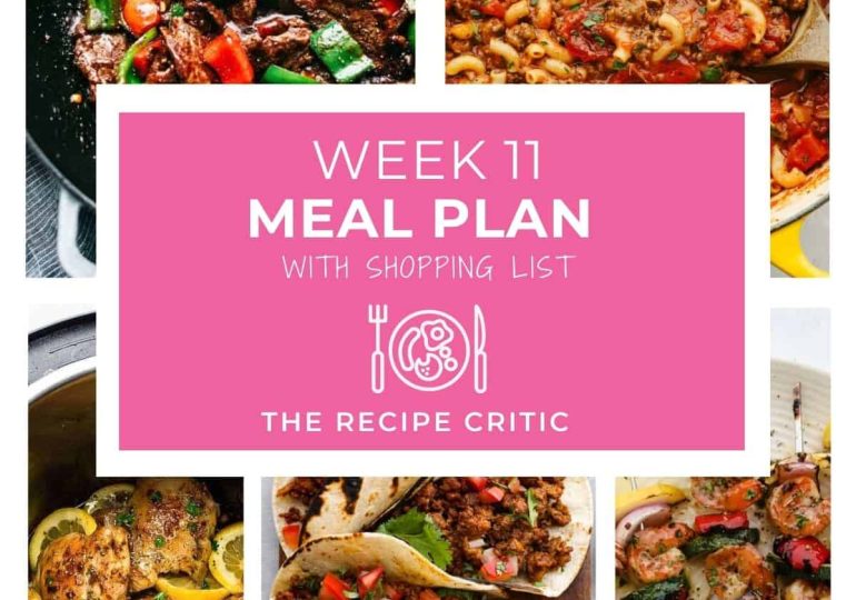 Weekly Meal Plan #11